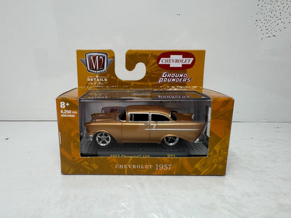 M2 Machines Ground Pounders 1957 Chevrolet 150 1:64 Diecast