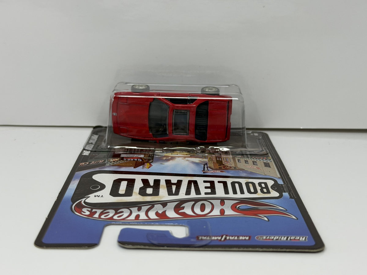Hot Wheels Boulevard Pontiac Fiero 2M4 1:64 Diecast Real Riders Red
