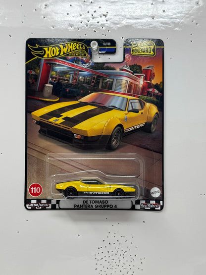 Hot Wheels Premium Boulevard #110 De Tomaso Pantera Gruppo 4 1:64 Diecast
