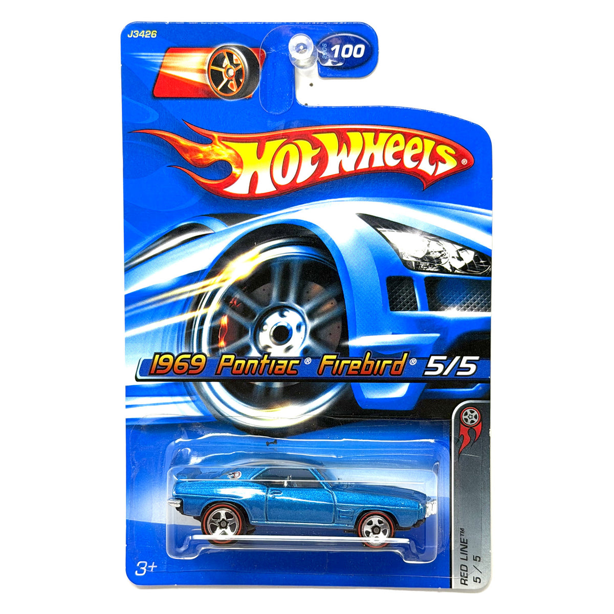 Hot Wheels Red Line 1969 Pontiac Firebird 1:64 Diecast Blue