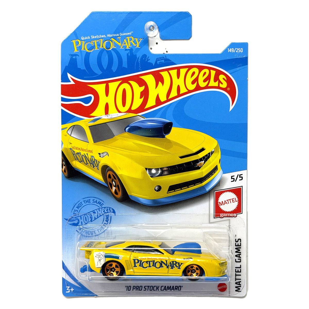 Hot Wheels Mattel Games 2010 Chevry Pro Stock Camaro Pictionary 1:64 Diecast