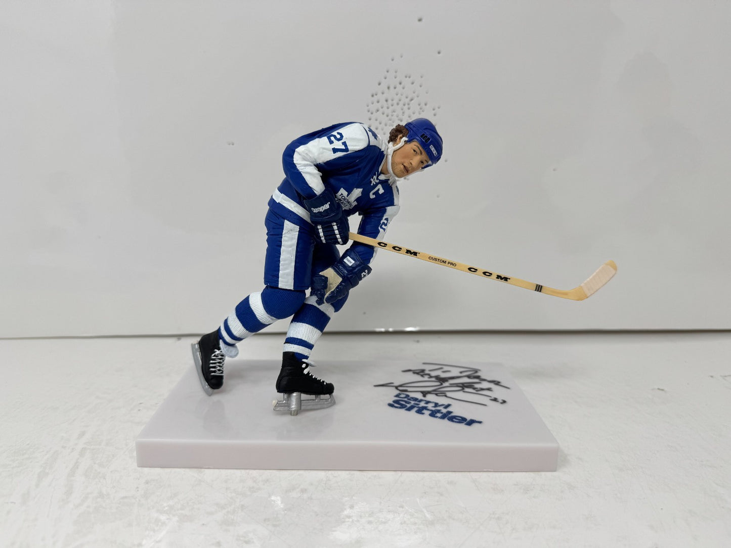 McFarlane NHL Darryl Sittler Toronto Maple Leafs Figure Auto Signed