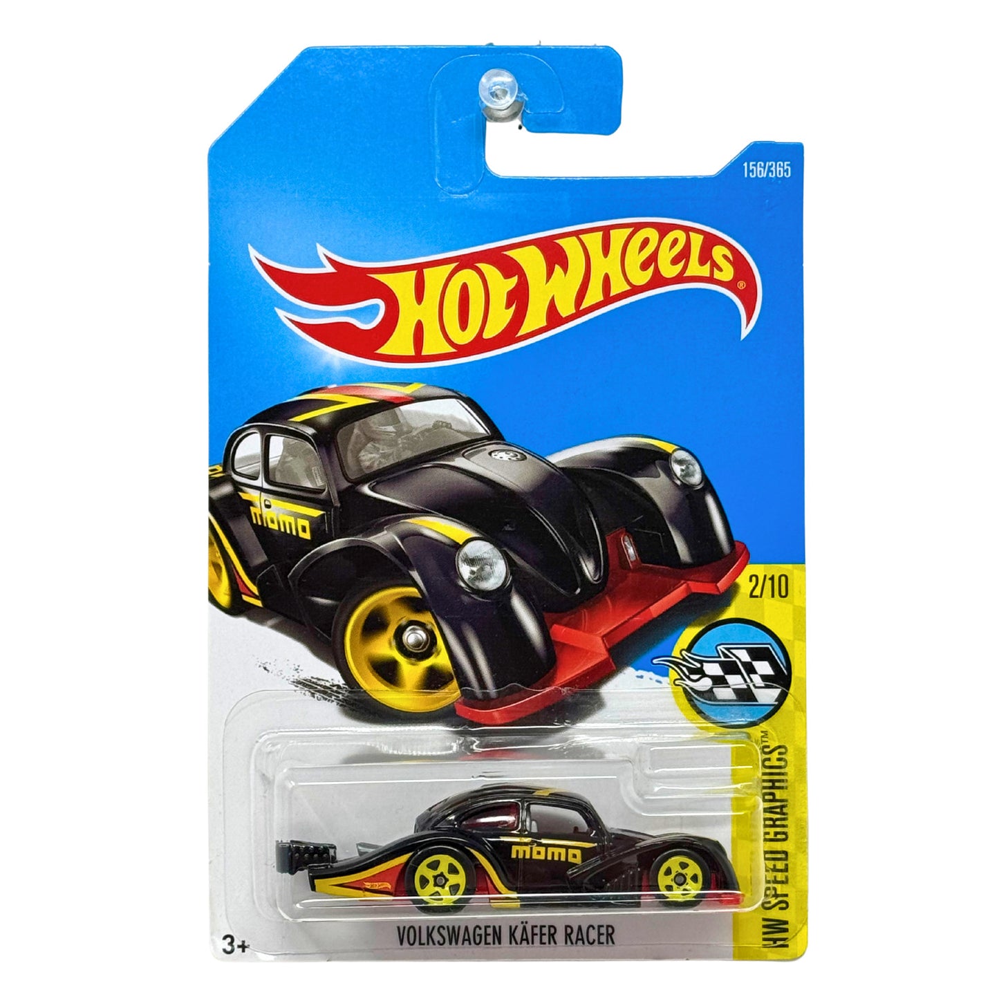 Hot Wheels Speed Graphics Volkswagen Kafer Racer MOMO Black 1:64 Diecast