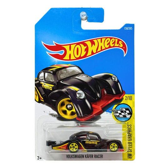 Hot Wheels Speed Graphics Volkswagen Kafer Racer MOMO Black 1:64 Diecast