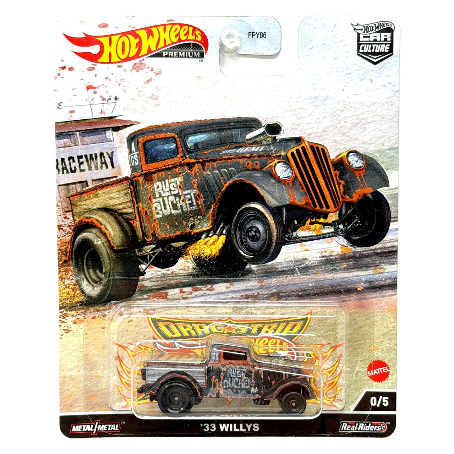 Hot Wheels Premium Drag Strip Demons 1933 Willys CHASE 0/5 1:64 Diecast