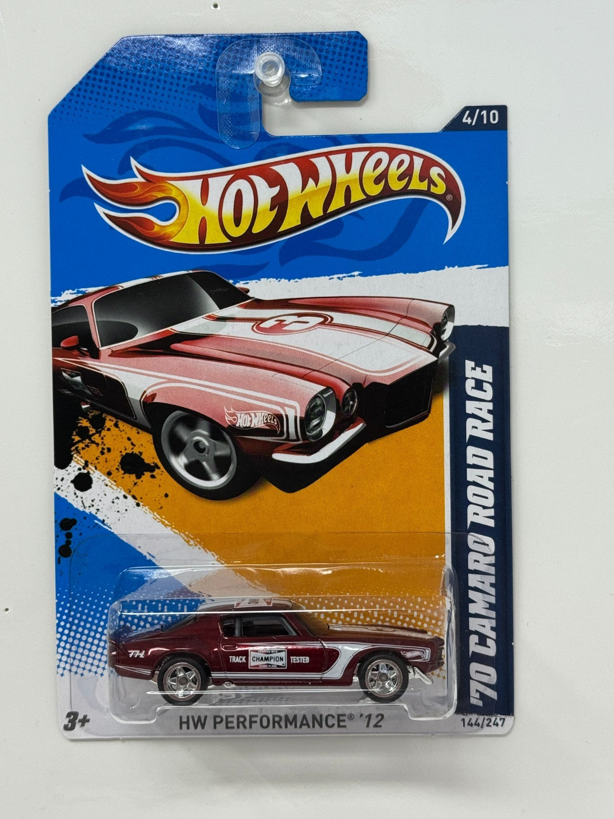 Hot Wheels Super Treasure Hunt 1970 Chevy Camaro Road Race 1:64 Diecast