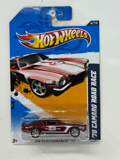 Hot Wheels Super Treasure Hunt 1970 Chevy Camaro Road Race 1:64 Diecast