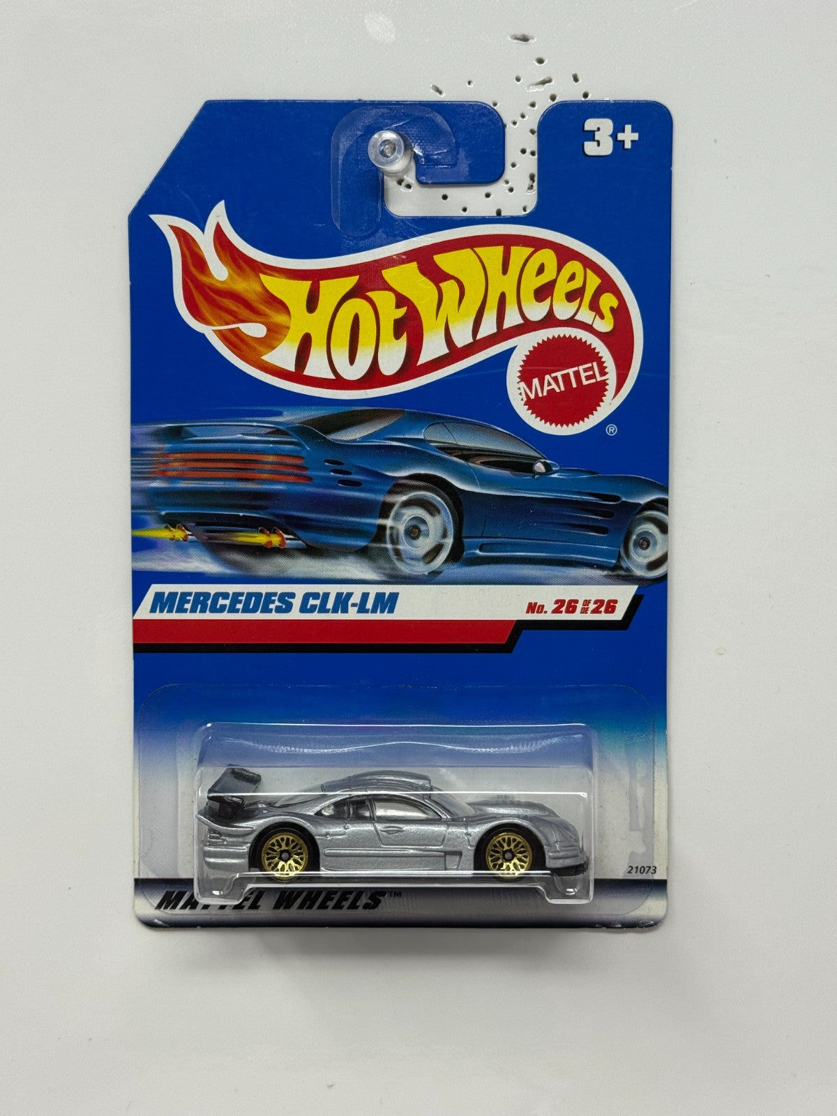 Hot Wheels Mercedes CLK-LM 1:64 Diecast Silver Gold Wheels V2