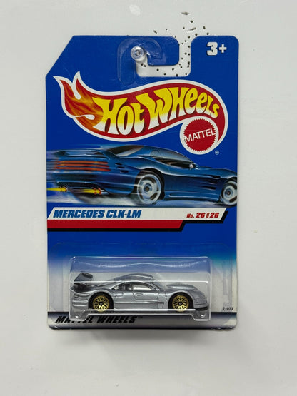 Hot Wheels Mercedes CLK-LM 1:64 Diecast Silver Gold Wheels V2