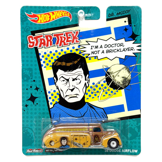 Hot Wheels Star Trek Dr. McCoy 1938 Dodge Airflow 1:64 Real Riders