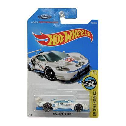 Hot Wheels HW Speed Graphics 2016 Ford GT Race 1:64 Diecast BASE ERROR