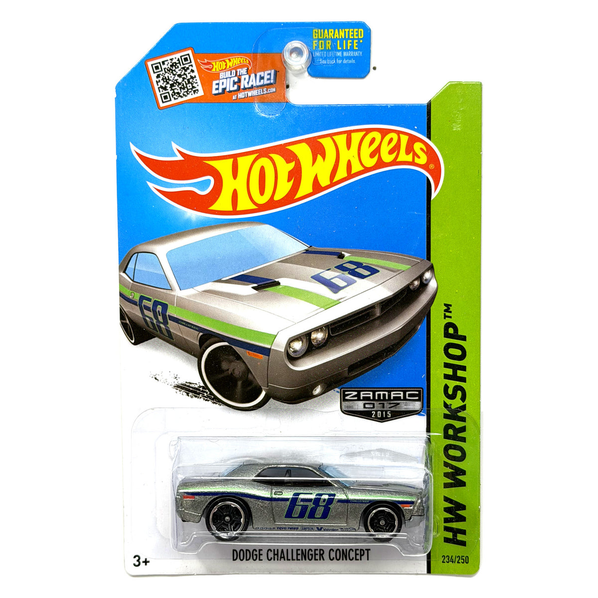 Hot Wheels ZAMAC HW Workshop Dodge Challenger Concept 1:64 Diecast