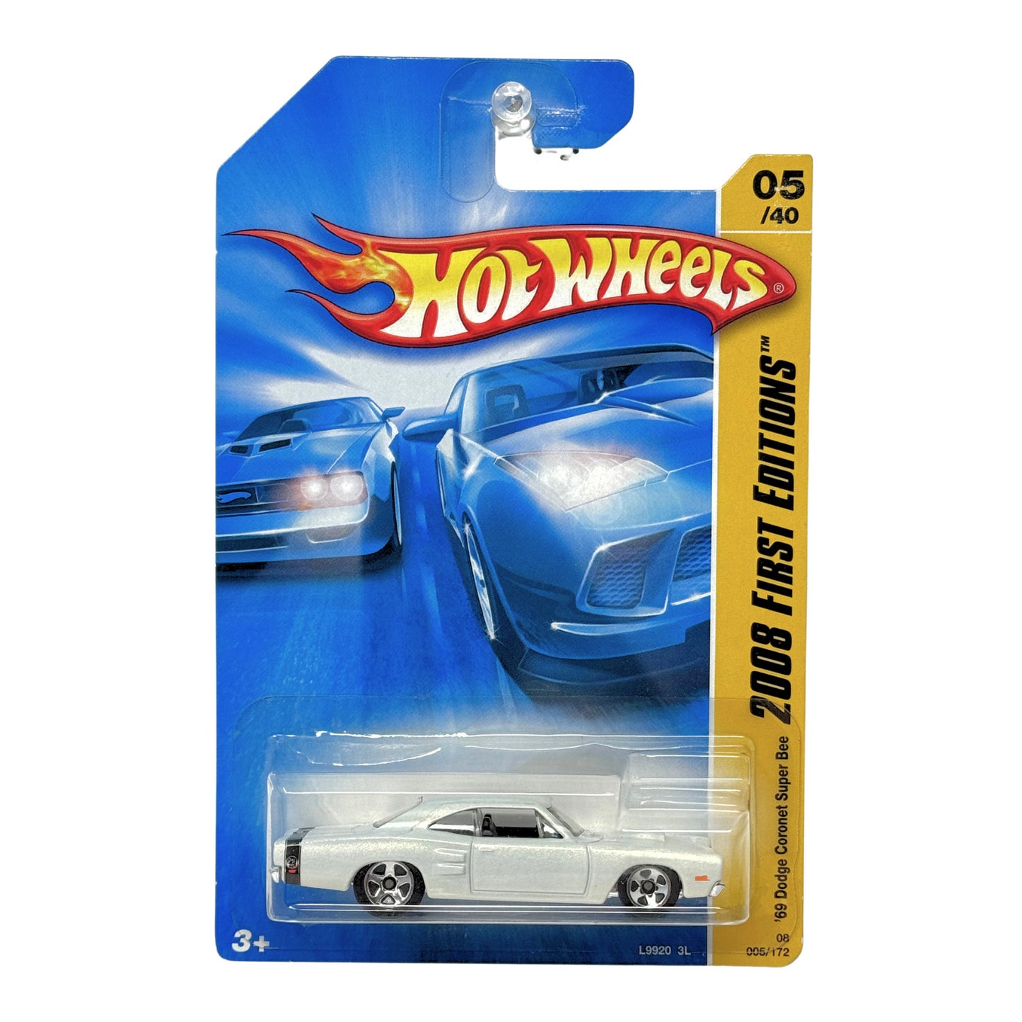 Hot Wheels First Editions 1969 Dodge Coronet Super Bee 1:64 Diecast White