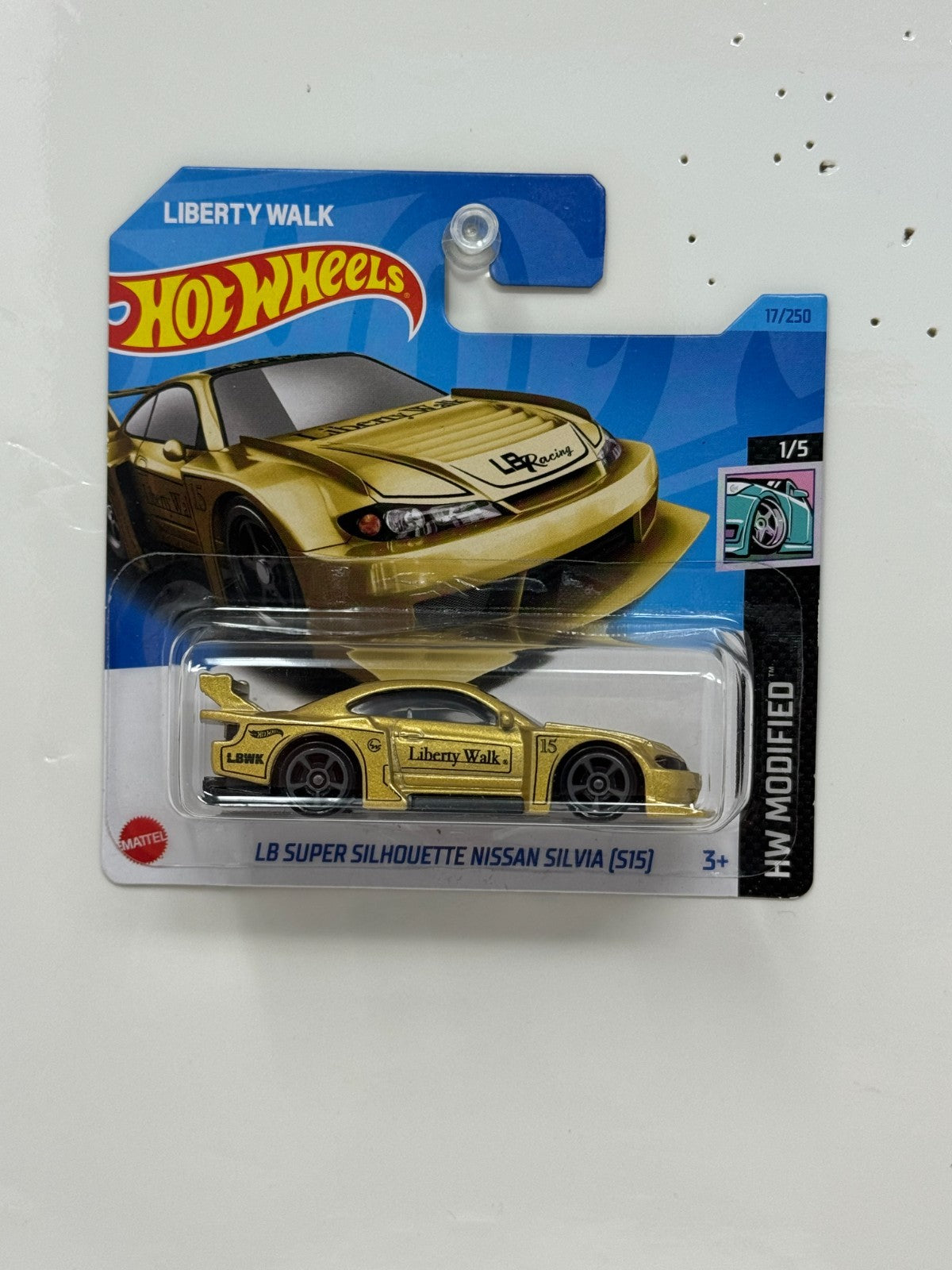 Hot Wheels Modified Super Silhouette Nissan Silvia S15 1:64 Diecast Short Card