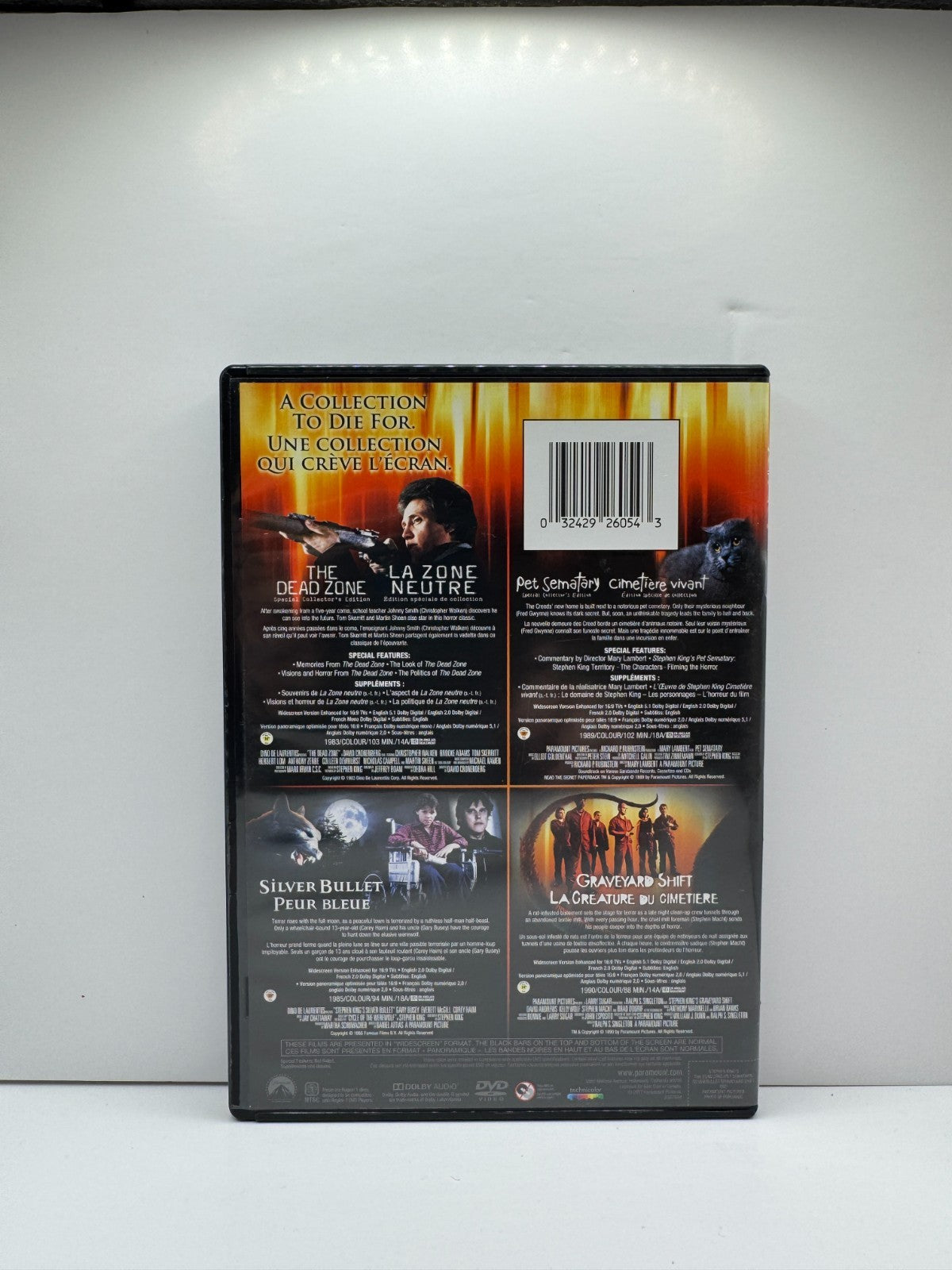 Dead Zone / Pet Sematary / Silver Bullet / Graveyard Shift (DVD) Stephen King