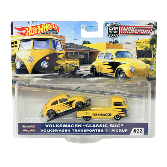 Hot Wheels Premium Team Transport #22 Volkswagen Classic Bug 1:64 Diecast