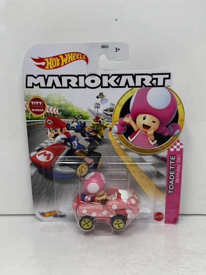 Hot Wheels Mario Kart Toadette Birthday Girl 1:64 Diecast