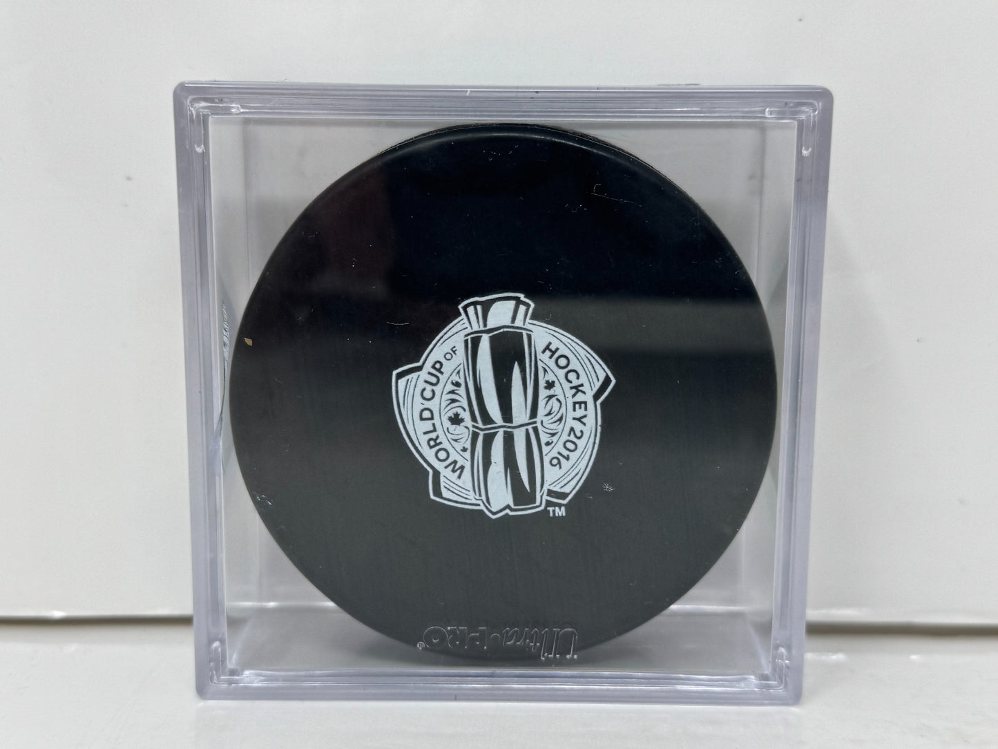 Stan Bowman World Cup of Hockey Signed NHL Autograph Puck Gold Auto