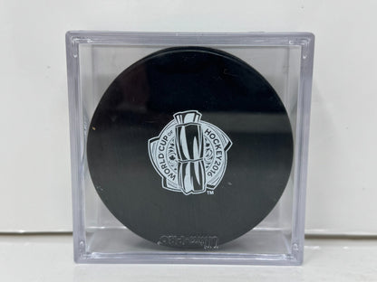 Stan Bowman World Cup of Hockey Signed NHL Autograph Puck Gold Auto