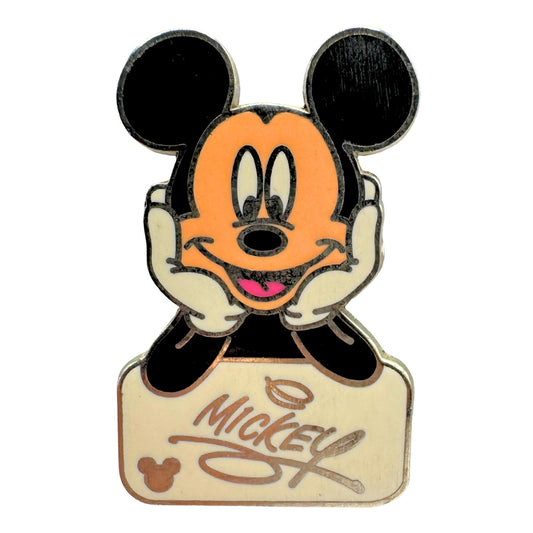 WDW Disney Mickey Mouse Autograph White Cast Lanyard Series Trading Pin DC2S1