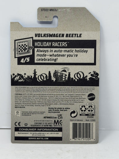 Hot Wheels ZAMAC Holiday Racers Volkswagen Beetle 1:64 Diecast Factory Sealed