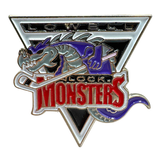 Lowell Lock Monsters AHL Hockey Team Logo Lapel Pin UDT1