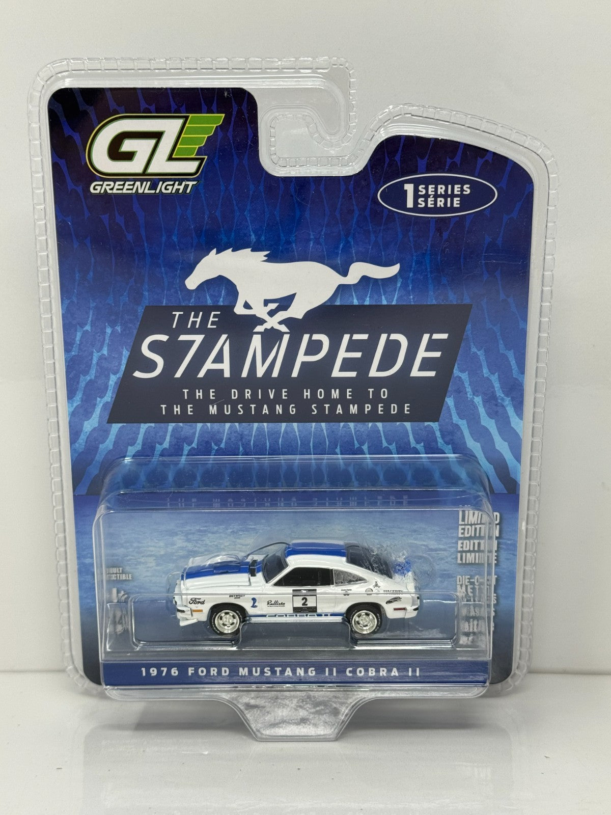 Greenlight Stampede 1976 Ford Mustang II Cobra II 1:64 Diecast