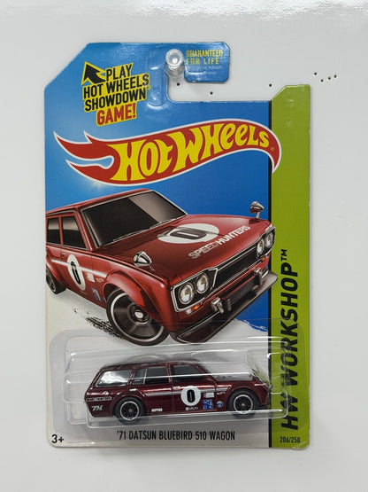 Hot Wheels Super Treasure Hunt 1971 Datsun 510 Wagon Workshop 1:64 Diecast STH