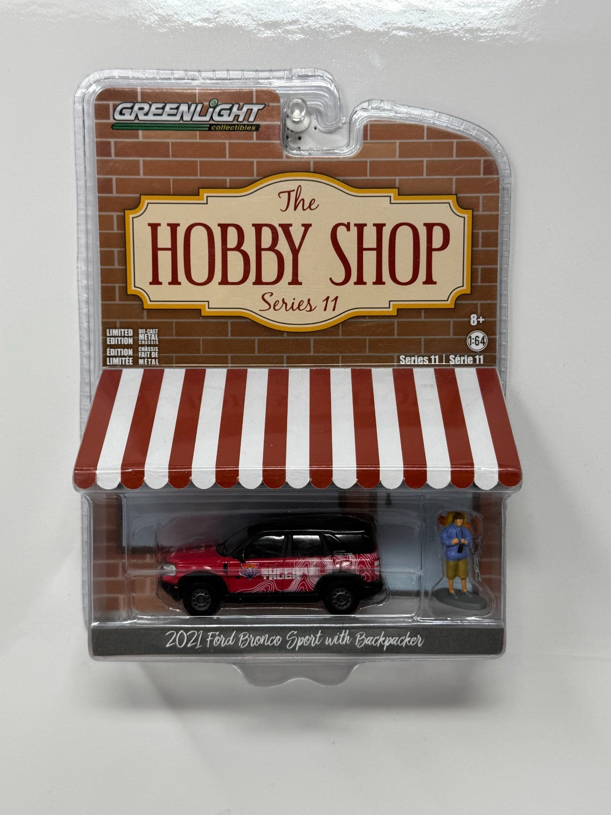 Greenlight The Hobby Shop 2021 Ford Bronco Sport w/ Backpacker 1:64 Diecast