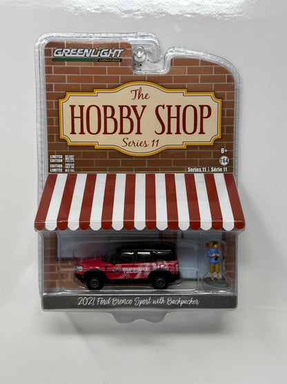 Greenlight The Hobby Shop 2021 Ford Bronco Sport w/ Backpacker 1:64 Diecast