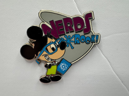 Disney Mickey Mouse Nerds Rock! Hip Lanyard Starter Trading Pin DC2S1