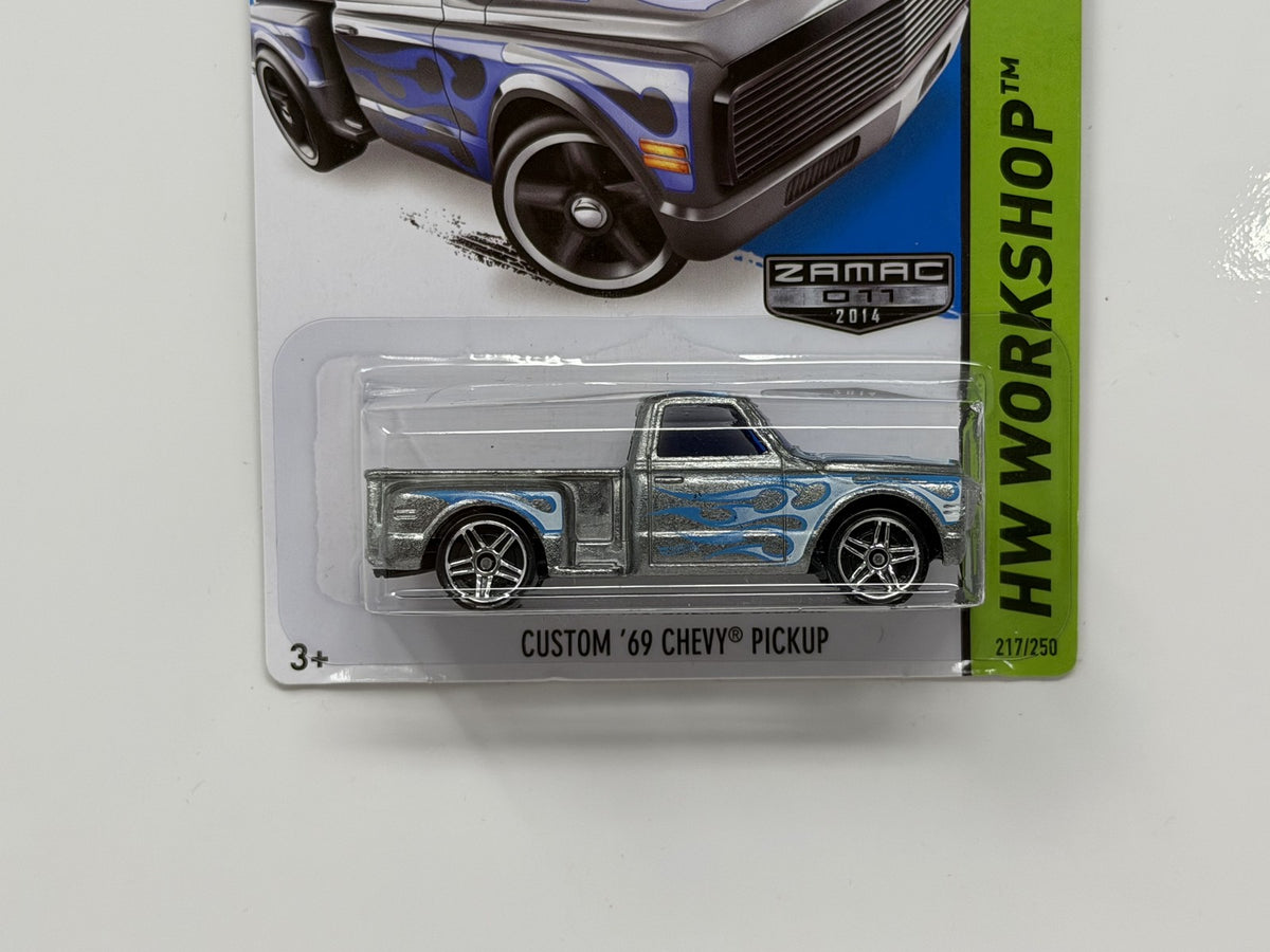 Hot Wheels ZAMAC HW Workshop Custom 1969 Chevy Pickup 1:64 Diecast
