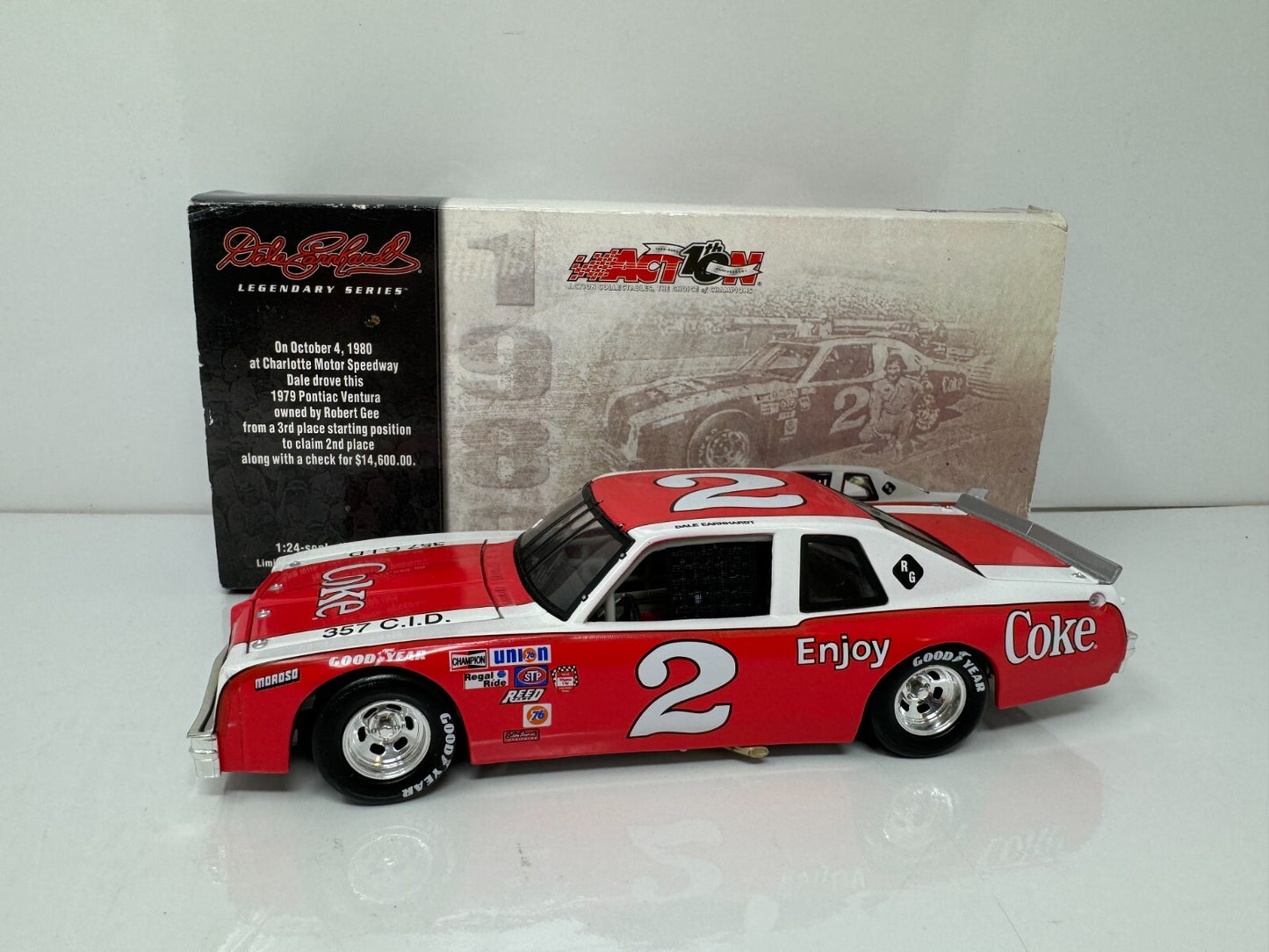 Action Nascar Legendary Dale Earnhardt Sr Coke 1980 Pontiac Ventura 1:24 Diecast