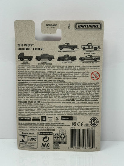 Matchbox Truck Series 2016 Chevy Colorado Xtreme 1:64 Diecast