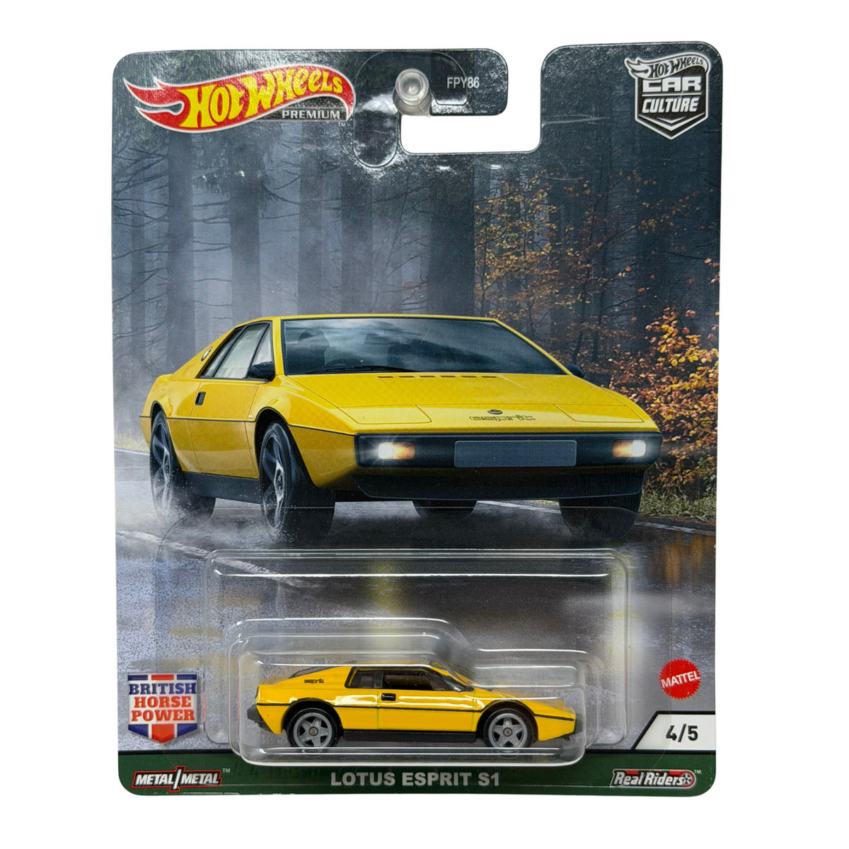 Hot Wheels Premium British Horse Power Lotus Esprit S1 1:64 Diecast