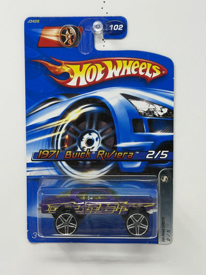Hot Wheels Hi-Rakers 1971 Buick Riviera 1:64 Diecast Purple V2