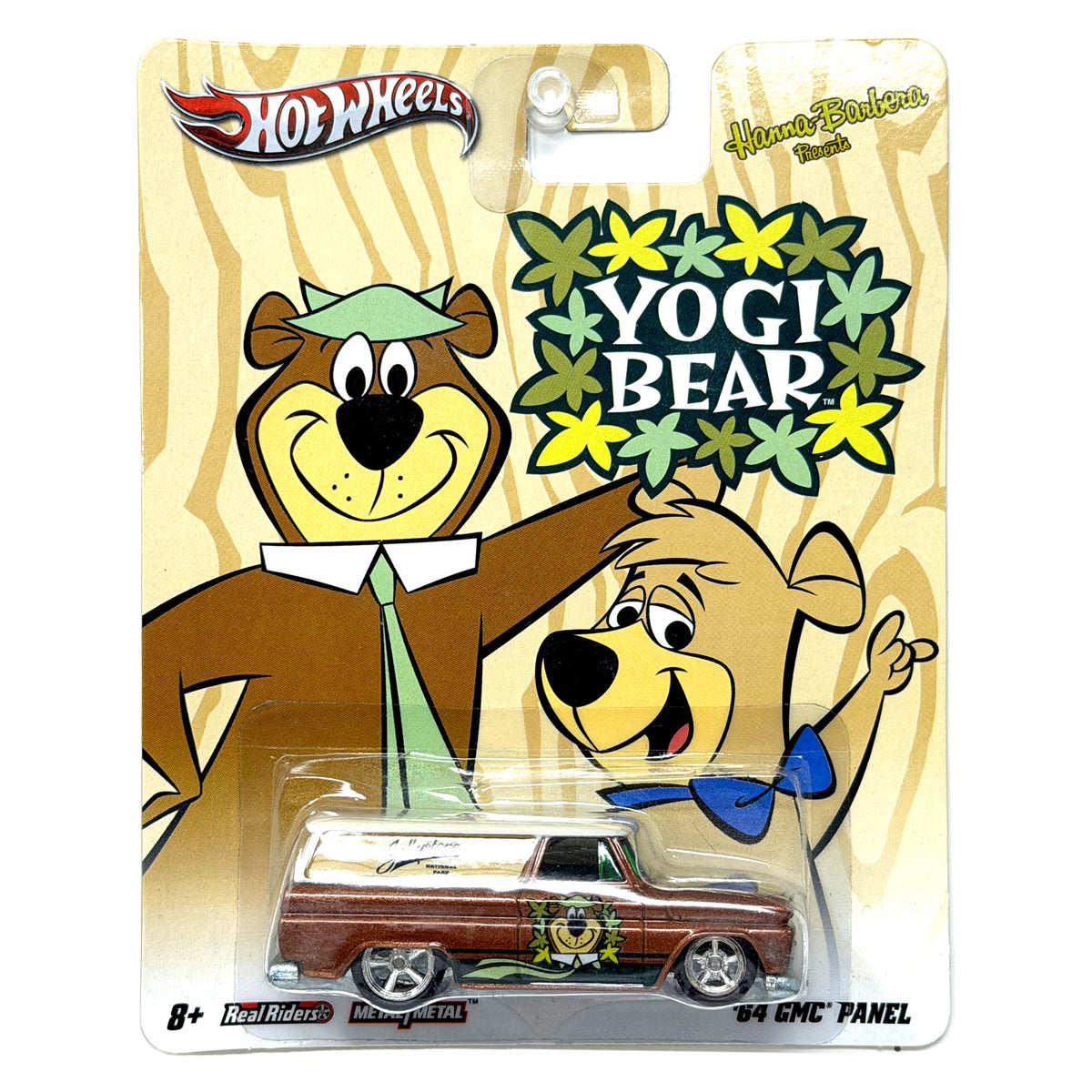 Hot Wheels Yogi Bear 1964 GMC Panel 1:64 Real Riders