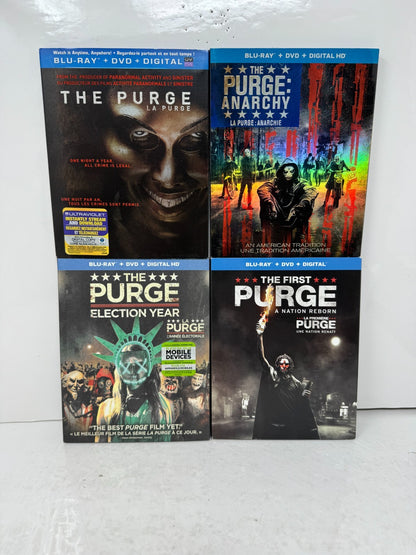 The Purge 1-4 Blu-ray Horror Movie Collection Set