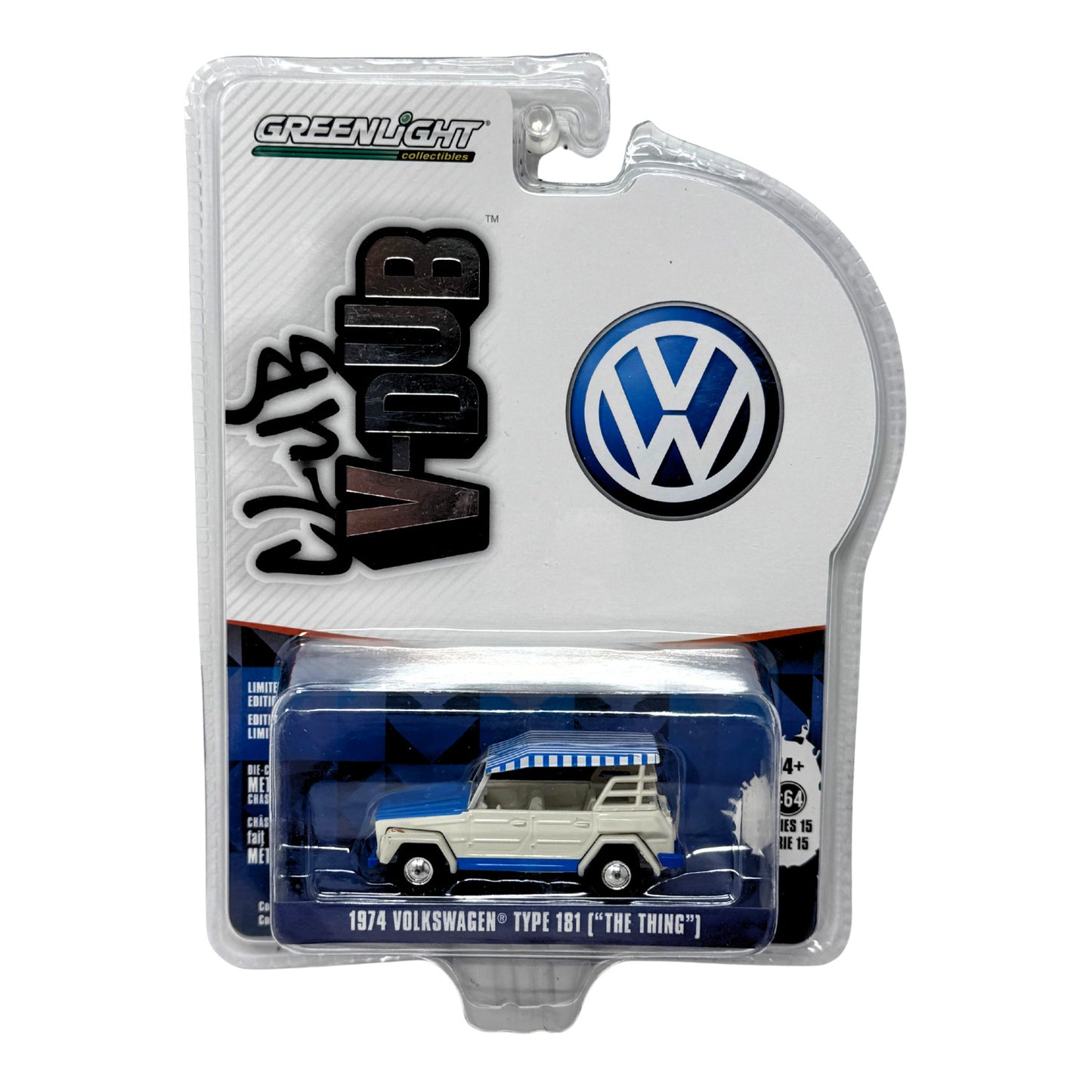 Greenlight Club V-Dub 1974 Volkswagen Type 181 The Thing 1:64 Diecast