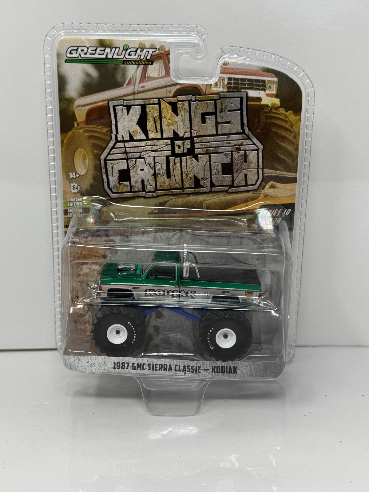 Greenlight Kings of Crunch 1987 GMC Sierra Classic Kodiak CHASE 1:64 Diecast