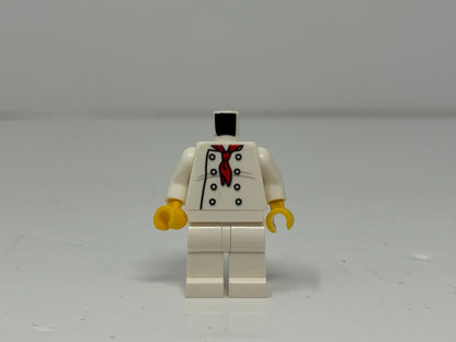 LEGO Chef Jacket 8 Buttons Red Neckerchief Torso Minifigure