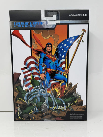 McFarlane DC Multiverse Return of Superman Superman & Krypto Action Figure