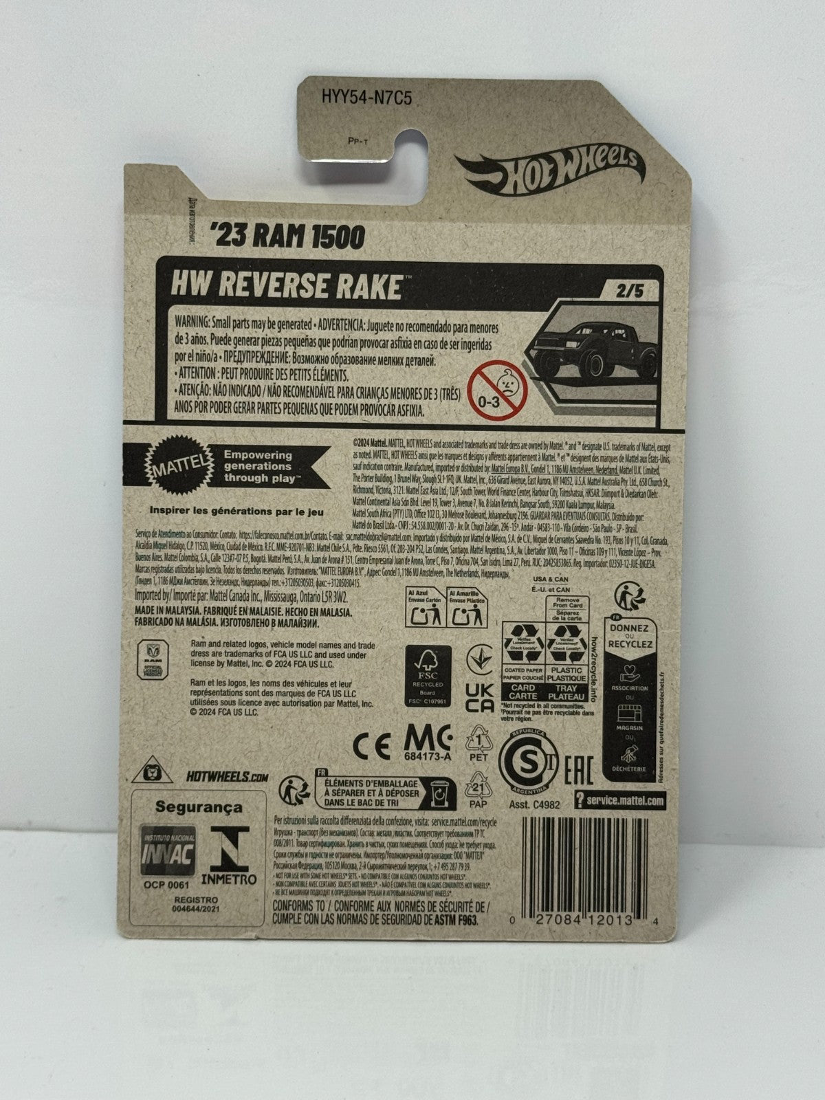 Hot Wheels Reverse Rake 2023 Ram 1500 1:64 Diecast