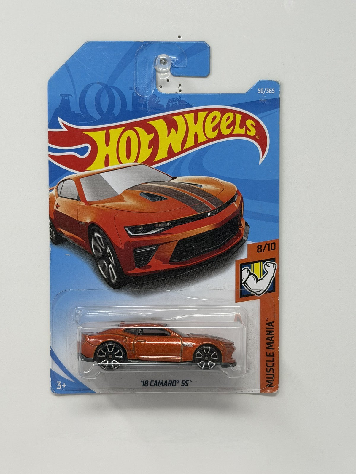 Hot Wheels Muscle Mania 2018 Chevrolet Camaro SS 1:64 Diecast Orange