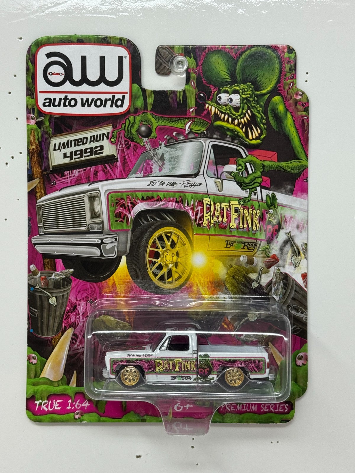 Auto World Rat Fink Chevrolet Silverado Premium Series 1:64 Diecast