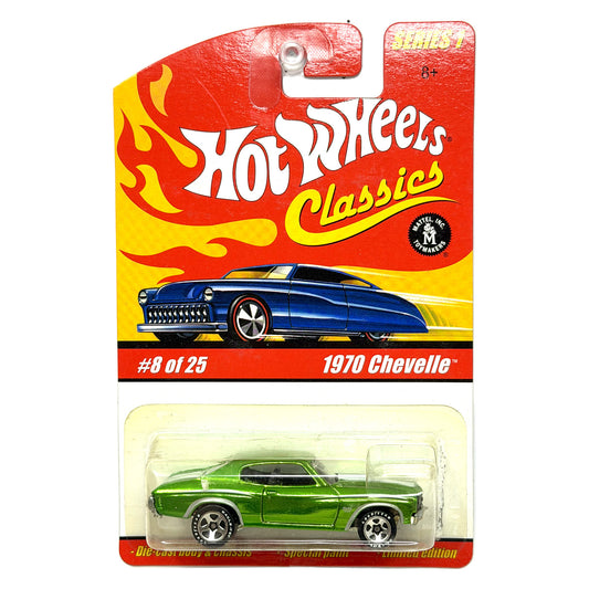 Hot Wheels Classics Series 1 1970 Chevrolet Chevelle 1:64 Diecast Green