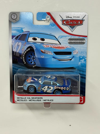 Disney Pixar Cars Cal Weathers #42 Dinoco Metallic Special Edition 1:55 Diecast