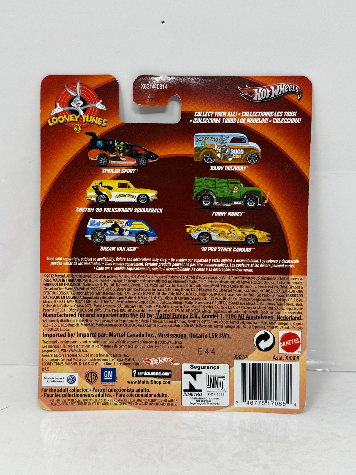 Hot Wheels Looney Tunes Real Riders 1:64 Diecast Lot of 8