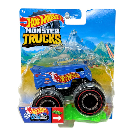 Hot Wheels Monster Trucks Treasure Hunt Phil’s Volkswagen Drag Bus 1:64 Diecast