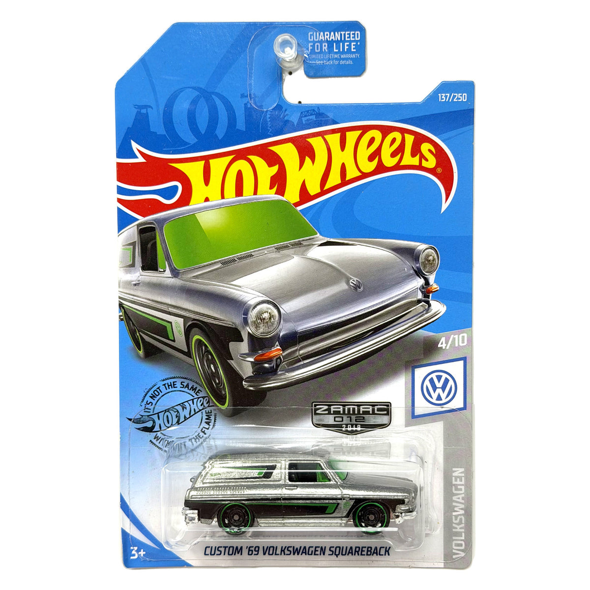 Hot Wheels ZAMAC Volkswagen Custom 1969 Volkswagen Squareback 1:64 Diecast